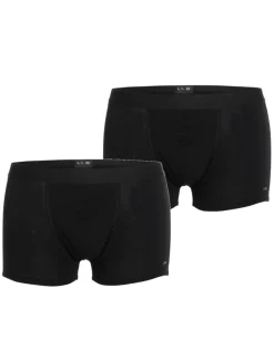 Uomo LOVABLE Multipack|Boxer-Bipack boxer in cotone elasticizzato, neroREF# L09G4