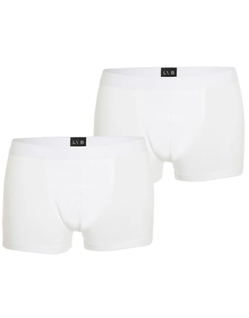 Uomo LOVABLE Multipack|Boxer-Bipack boxer in cotone elasticizzato, biancoREF# L09G4