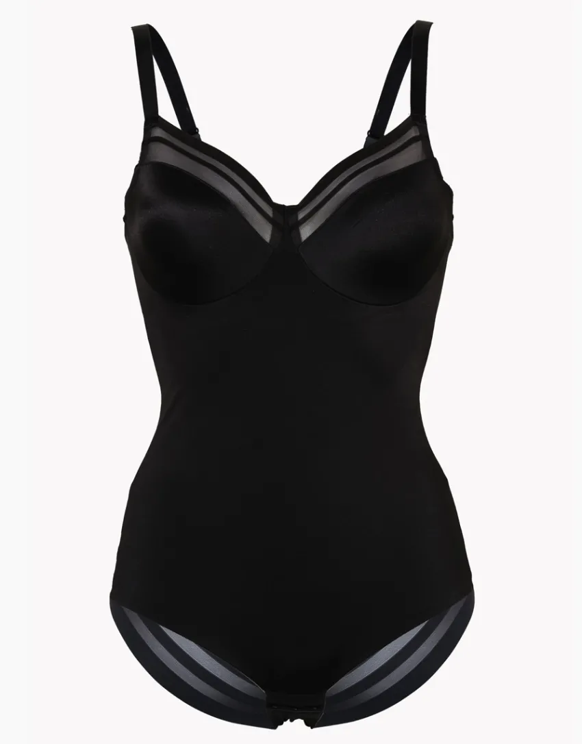 Donna LOVABLE Body E Lingerie-Body ferretto Shaping New Fit in microfibra Alto sostegno e invisibilità, REF# 05X9