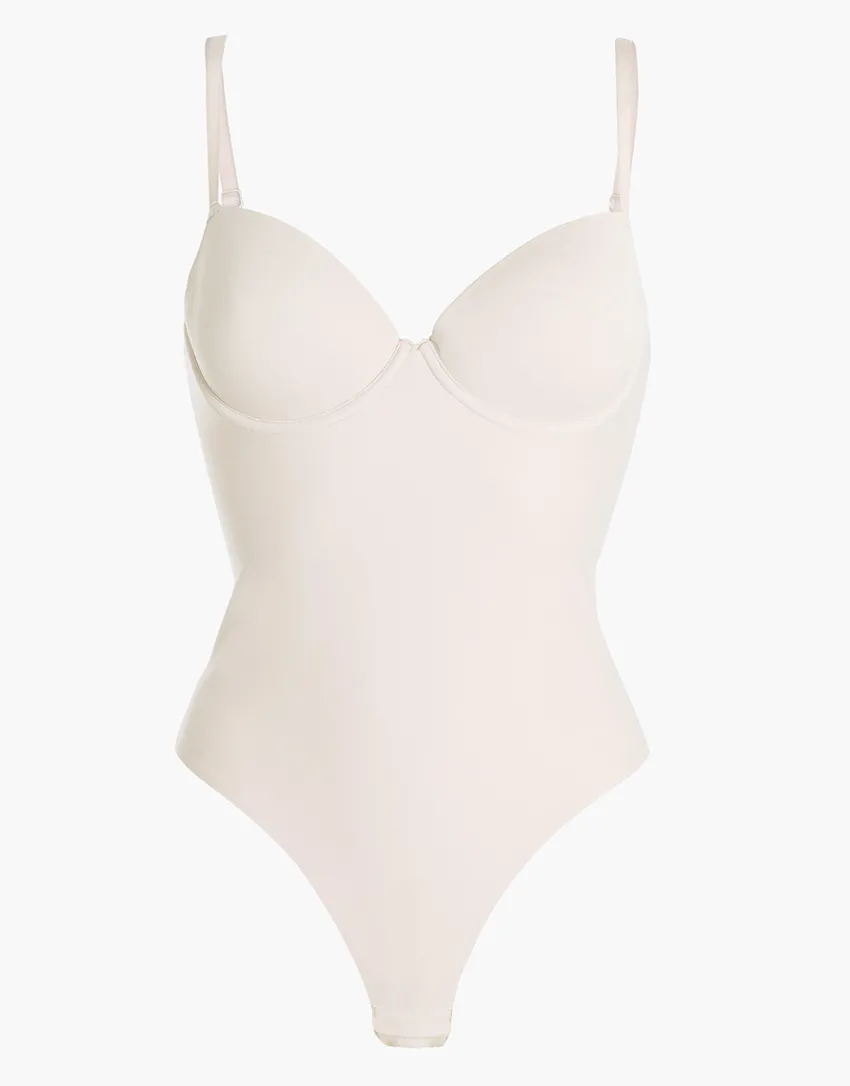 Donna LOVABLE Body E Lingerie-Body modellante con ferretto imbottito perizoma Smooth Shaping in microfibra, skinREF# L0E6N