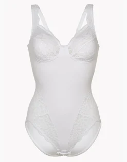 Donna LOVABLE Body E Lingerie-Body senza ferretto lov’ring con pizzo Media contenitività, REF# L3990