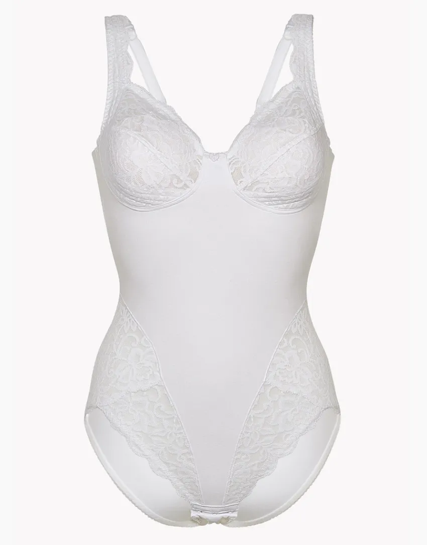 Donna LOVABLE Body E Lingerie-Body senza ferretto lov’ring con pizzo Media contenitività, REF# L3990