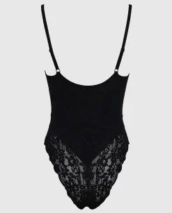 Donna LOVABLE Body E Lingerie-Body Smooth Femininity in microfibra e pizzo, REF# L0E45
