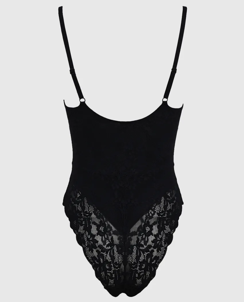 Donna LOVABLE Body E Lingerie-Body Smooth Femininity in microfibra e pizzo, REF# L0E45