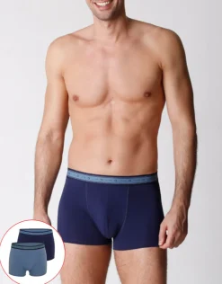 Uomo LOVABLE Multipack|Boxer-Boxer bipack uomo in cotone biologico, REF# L0A6C