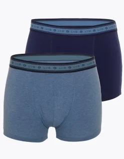 Uomo LOVABLE Multipack|Boxer-Boxer bipack uomo in cotone biologico, REF# L0A6C