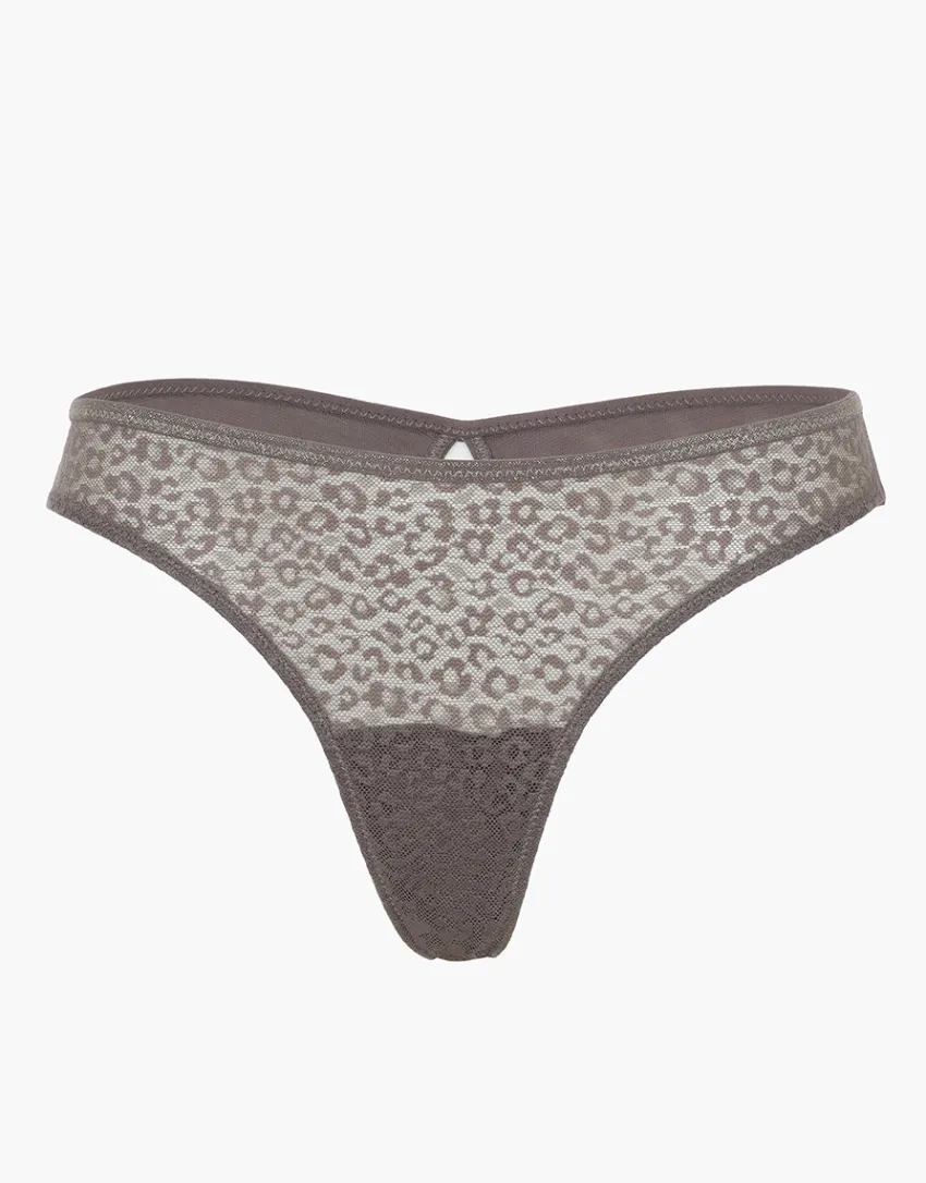 Donna LOVABLE Brasiliani-Brasiliano Animalier Mesh in tulle, REF# L0EO7