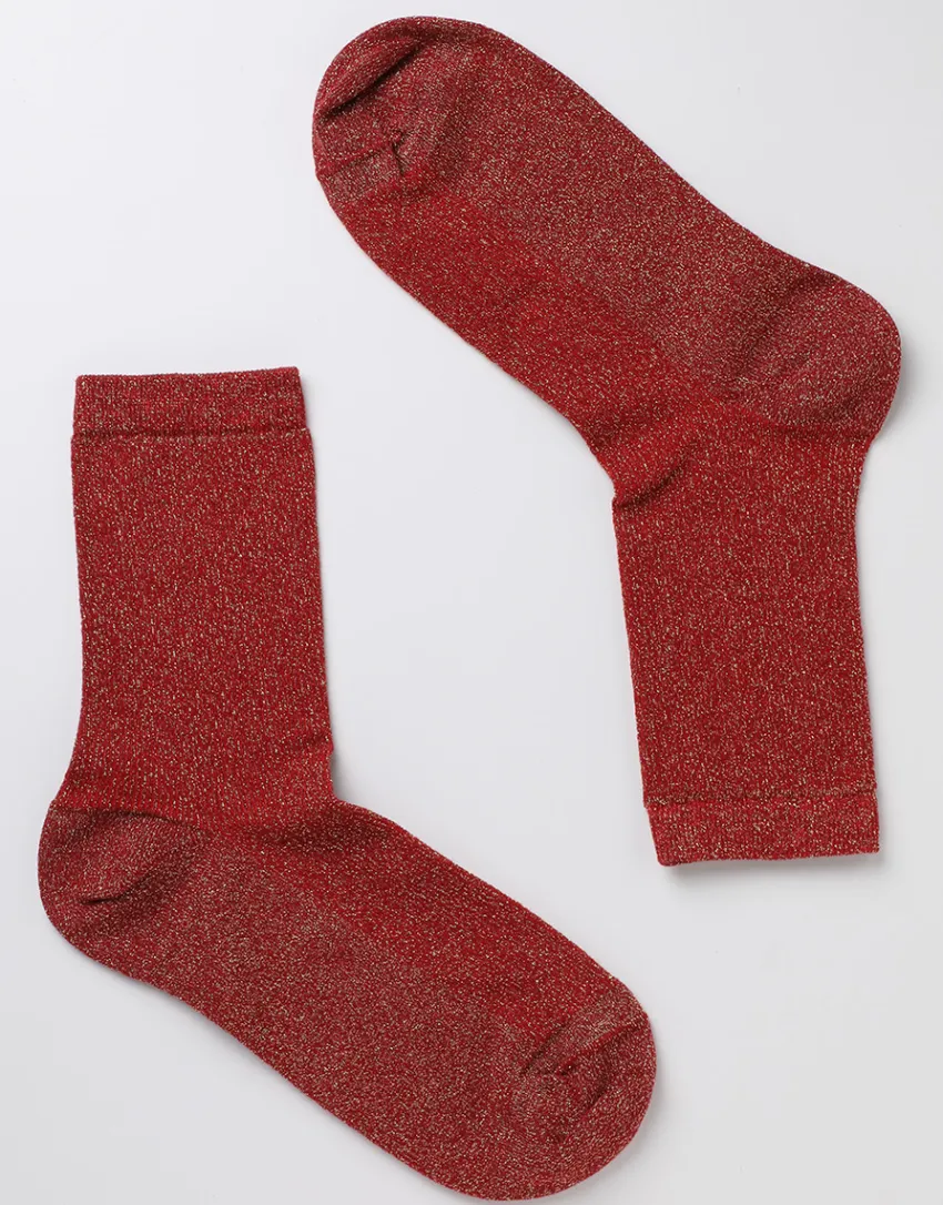 Donna LOVABLE Calze E Collant-Calzini Corti Rib Lurex, REF# L0EW0