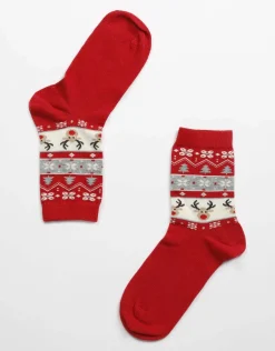Donna LOVABLE Calze E Collant-Calzini Natale Bimbi Fancy Allover, REF# LLEV9