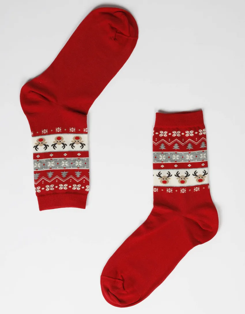 Donna LOVABLE Calze E Collant-Calzini Natale Donna Fancy Allover, REF# LLEV7