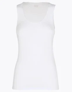 Donna LOVABLE Top E Smanicati-Canotta Scollo Tondo Micromodal, REF# L0EEL