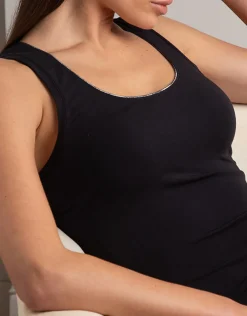 Donna LOVABLE Top E Smanicati-Canotta Scollo Tondo Micromodal, REF# L0EEL