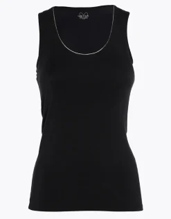 Donna LOVABLE Top E Smanicati-Canotta Scollo Tondo Micromodal, REF# L0EEL
