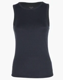 Donna LOVABLE Top E Smanicati-Canotta spalla larga Light Rib, aciteREF# L0EEG