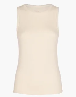Donna LOVABLE Top E Smanicati-Canotta Spalla Larga Light Rib, REF# L0EEG