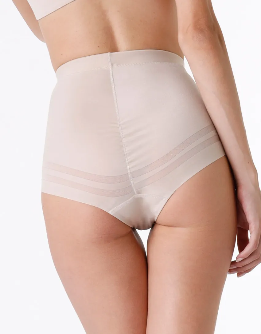 Donna LOVABLE Guaine-Guaina contenitiva Shaping New Fit in microfibra doppiata e tulle, skinREF# L0CVP