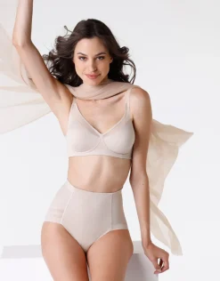 Donna LOVABLE Guaine-Guaina contenitiva Shaping New Fit in microfibra doppiata e tulle, skinREF# L0CVP