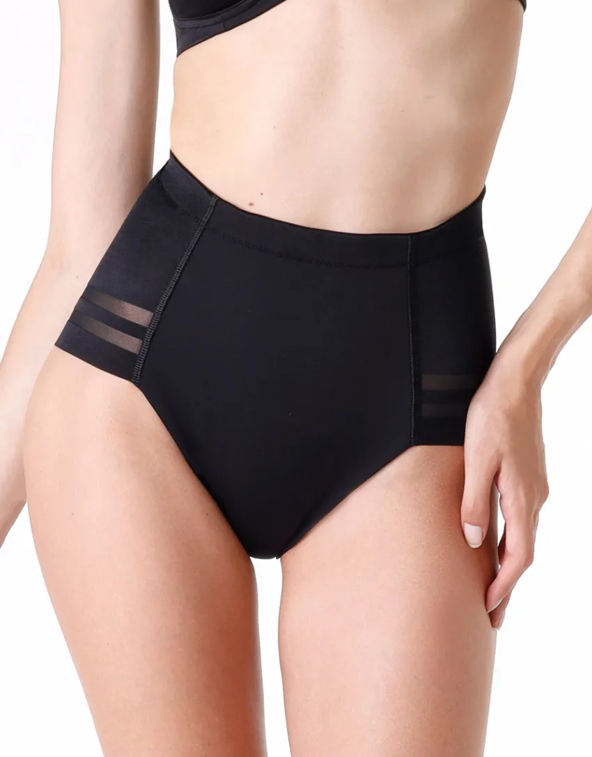 Donna LOVABLE Guaine-Guaina contenitiva Shaping New Fit in microfibra doppiata e tulle, REF# L0CVP