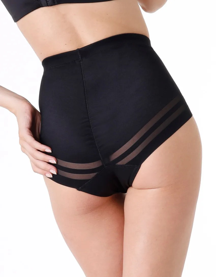 Donna LOVABLE Guaine-Guaina contenitiva Shaping New Fit in microfibra doppiata e tulle, REF# L0CVP