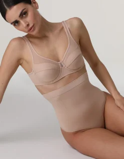 Donna LOVABLE Guaine-Guaina Perizoma Vita Alta modellante Silhouette Shaping in microfibra, REF# LLEKJ