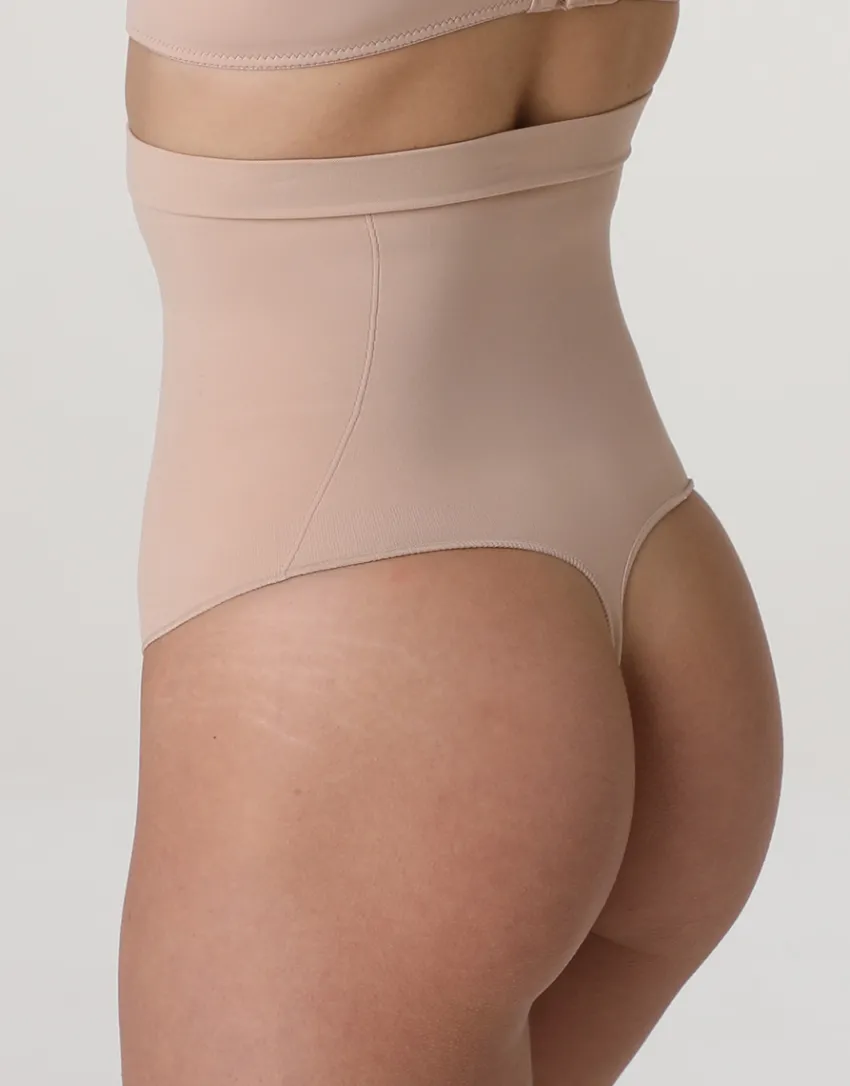 Donna LOVABLE Guaine-Guaina Perizoma Vita Alta modellante Silhouette Shaping in microfibra, REF# LLEKJ