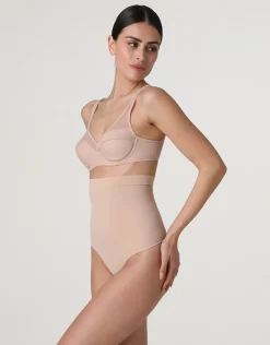 Donna LOVABLE Guaine-Guaina Perizoma Vita Alta modellante Silhouette Shaping in microfibra, REF# LLEKJ