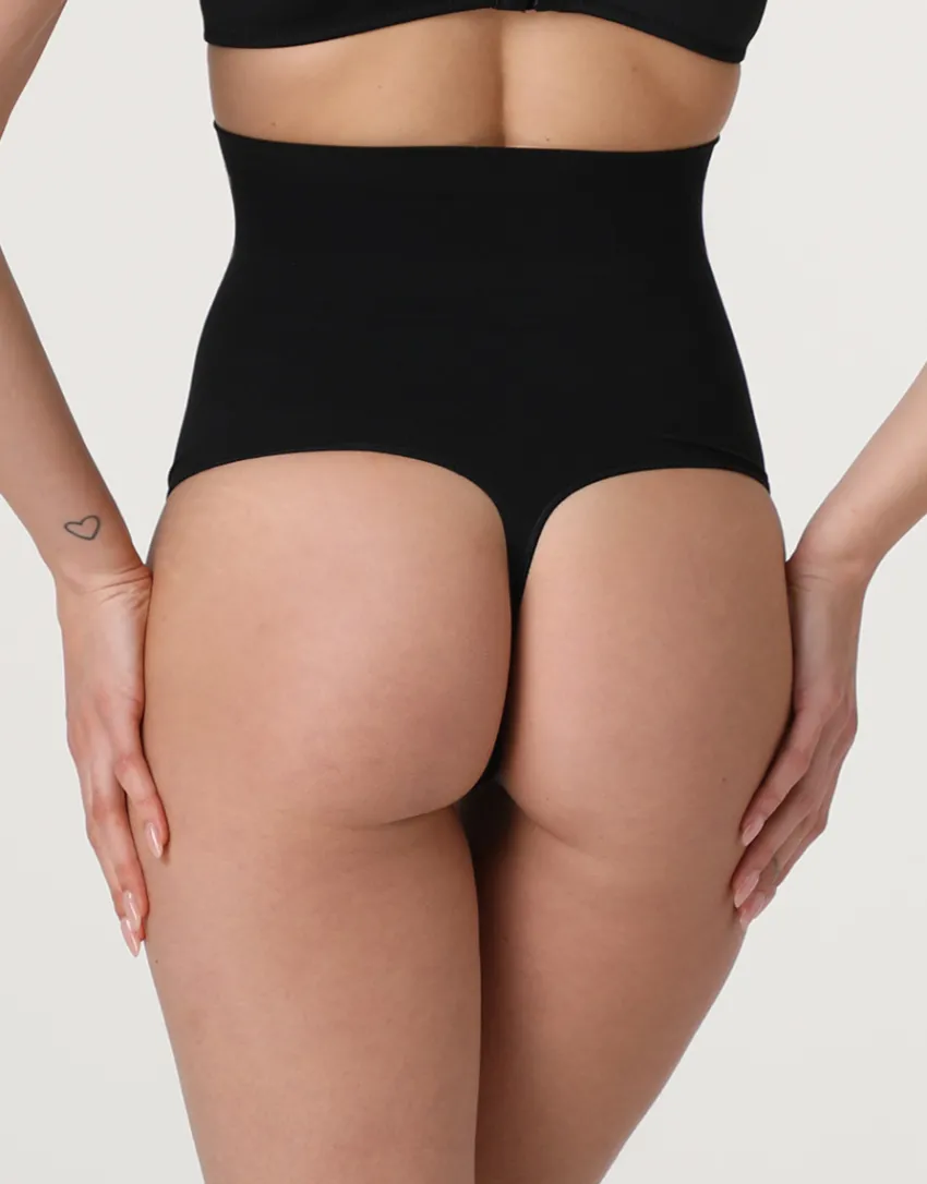 Donna LOVABLE Guaine-Guaina Perizoma Vita Alta modellante Silhouette Shaping in microfibra, REF# LLEKJ