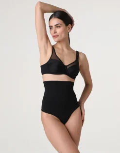 Donna LOVABLE Guaine-Guaina Perizoma Vita Alta modellante Silhouette Shaping in microfibra, REF# LLEKJ