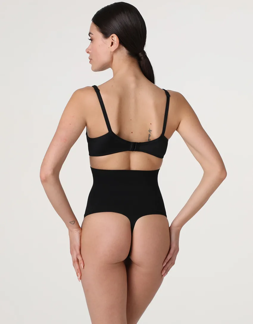 Donna LOVABLE Guaine-Guaina Perizoma Vita Alta modellante Silhouette Shaping in microfibra, REF# LLEKJ