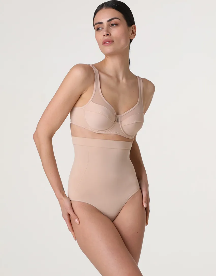 Donna LOVABLE Guaine-Guaina Slip Vita Alta modellante Silhouette Shaping in microfibra, REF# LLEJW