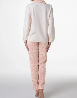 Donna LOVABLE Homewear|Pigiami Donna-Homewear Aperto in Micropile, REF# L0DNC