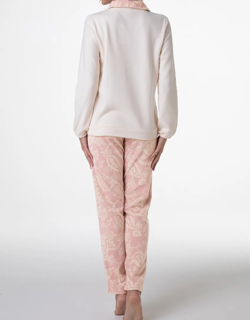 Donna LOVABLE Homewear|Pigiami Donna-Homewear Aperto in Micropile, REF# L0DNC
