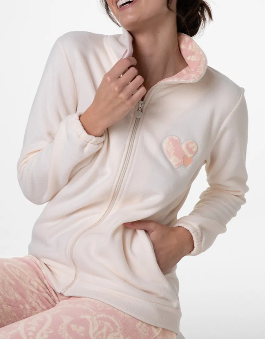 Donna LOVABLE Homewear|Pigiami Donna-Homewear Aperto in Micropile, REF# L0DNC