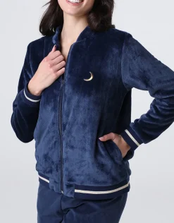 Donna LOVABLE Homewear|Pigiami Donna-Homewear Aperto in Pelliccetta e Pile, REF# L0E9M