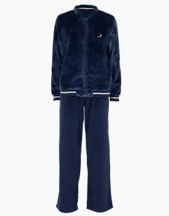 Donna LOVABLE Homewear|Pigiami Donna-Homewear Aperto in Pelliccetta e Pile, REF# L0E9M