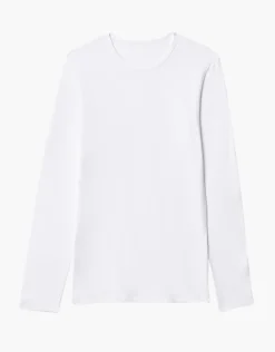Uomo LOVABLE T-Shirt-Maglia girocollo manica lunga Warm Sensation in Stretch Cotton, REF# L041Z