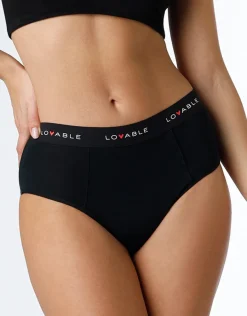 Donna LOVABLE Slip Da Ciclo Lavabili|Slip-NUOVO Slip alto da ciclo lavabile in cotone biologico certificato, colore , per flusso abbondanteREF# L0DPN