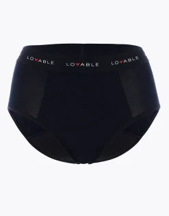 Donna LOVABLE Slip Da Ciclo Lavabili|Slip-NUOVO Slip alto da ciclo lavabile in cotone biologico certificato, colore , per flusso abbondanteREF# L0DPN
