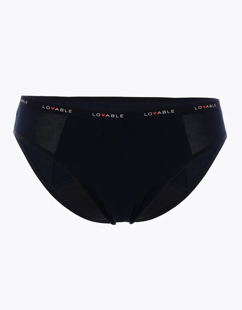Donna LOVABLE Slip Da Ciclo Lavabili|Slip-NUOVO Slip da ciclo lavabile in cotone biologico certificato, colore , per flusso abbondanteREF# L0DPJ