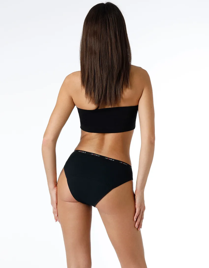 Donna LOVABLE Slip Da Ciclo Lavabili|Slip-NUOVO Slip da ciclo lavabile in cotone biologico certificato, colore , per flusso medioREF# L0DPI
