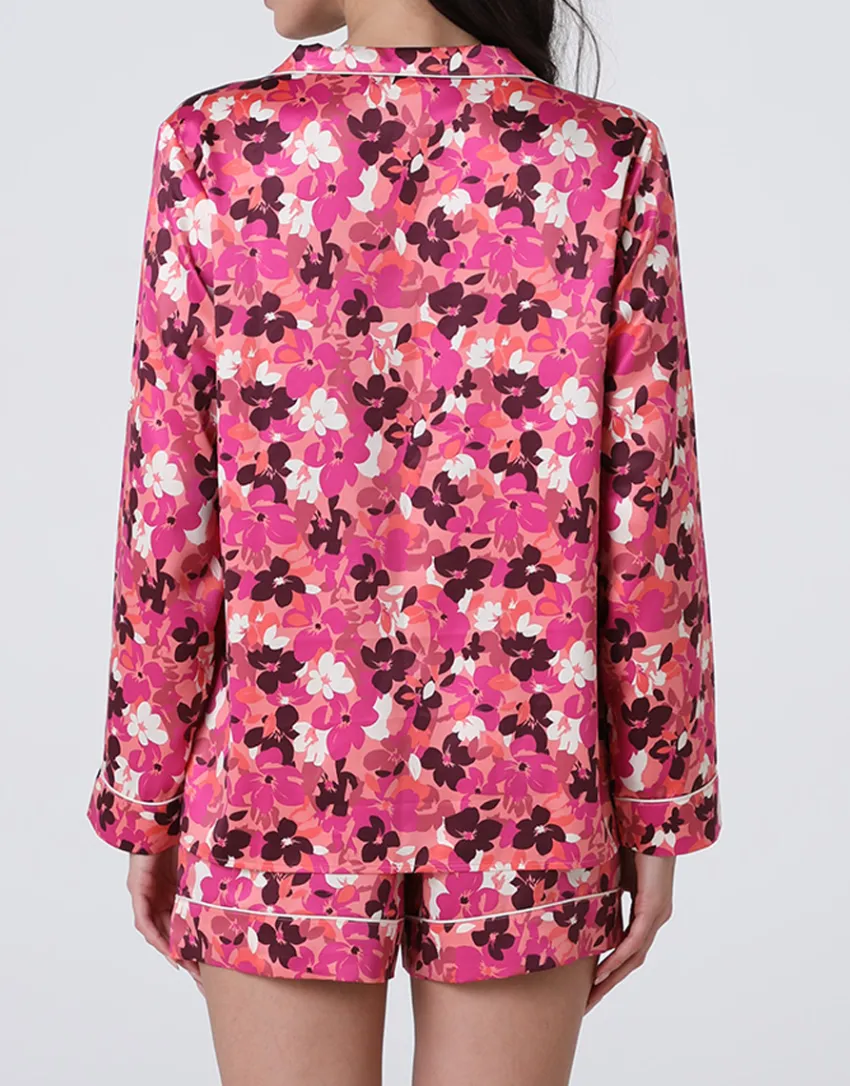 Donna LOVABLE Pigiami Donna-Pantaloncino in Satin, REF# L0EHT