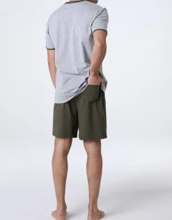 Uomo LOVABLE Pigiami-Pigiama Corto Girocollo in Jersey, ngeREF# L0EI5
