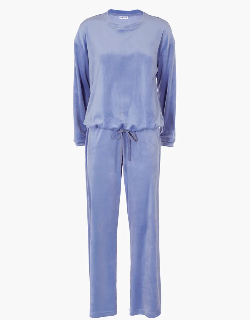 Donna LOVABLE Homewear|Pigiami Donna-Pigiama girocollo in Ciniglia, REF# L0ELH
