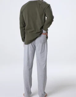 Uomo LOVABLE Pigiami-Pigiama Lungo Girocollo in Jersey, REF# L0EI4