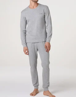Uomo LOVABLE Pigiami-Pigiama Lungo Girocollo Interlock, ngeREF# L0ESQ