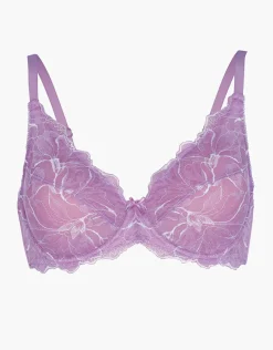 Donna LOVABLE Con Ferretto-Reggiseno a vela con ferretto Floral Lace in pizzo elastico, REF# L0DYX
