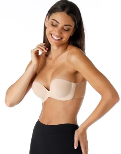 Donna LOVABLE Push Up / Super Push Up|Con Ferretto-Reggiseno adesivo effetto push up Invisible Secret, skinREF# L0E2T