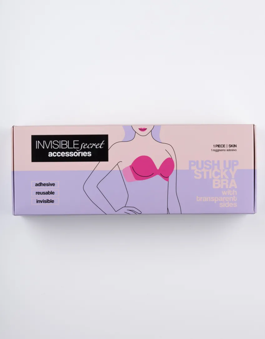 Donna LOVABLE Push Up / Super Push Up|Con Ferretto-Reggiseno adesivo effetto push up Invisible Secret, skinREF# L0E2T