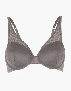 Donna LOVABLE Imbottiti|Con Ferretto-Reggiseno con ferretto imbottito Animalier Mesh in tulle, REF# L0EO5