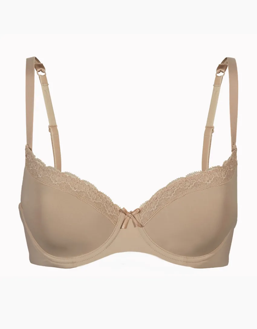 Donna LOVABLE Coppa D|Coppa C-Reggiseno ferretto balconette leggermente imbottito Sensual Touch , in morbida microfibra. Comfort estremoREF# 4142
